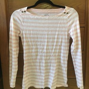 J.CREW BLUSH PINK PAINTERS TEE